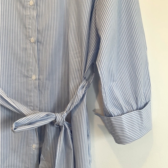 Iris Nautical Stripe Belted Tunic Shirt Dress - Picture 4 of 9